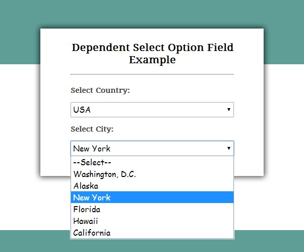 jquery change select options dynamically