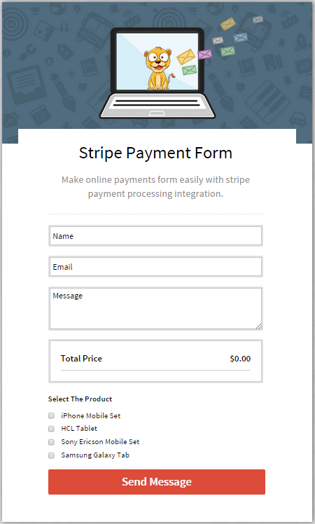 Multiple Product Online Payment Form