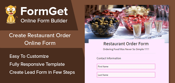 Restaurant Order Form Template