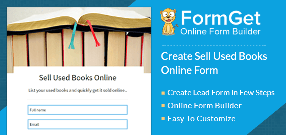 Used Books Online Selling Form For Book Store &amp; Stationary | FormGet