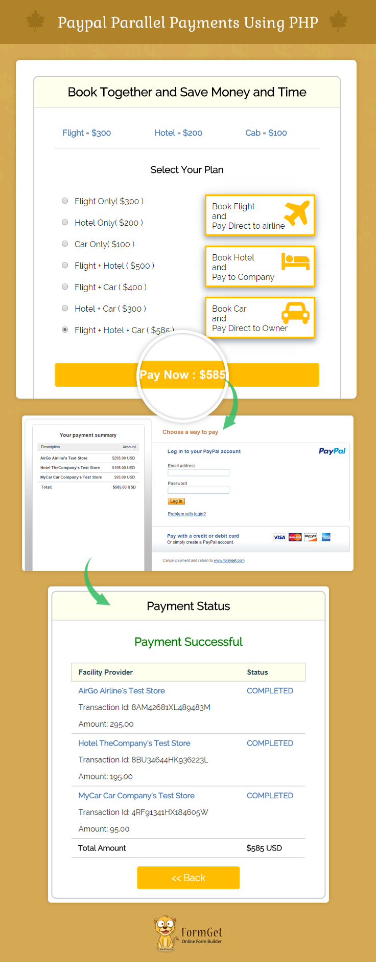 paypal-parallel payments-using php