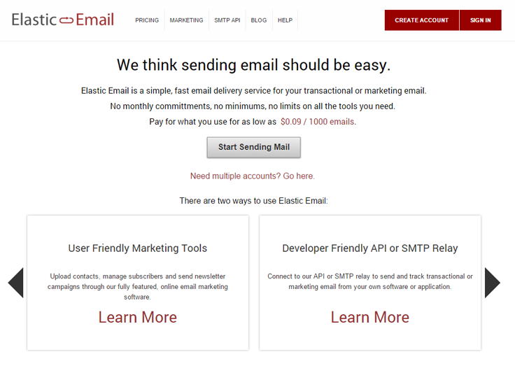Elastic Email - Best Email Marketing Services