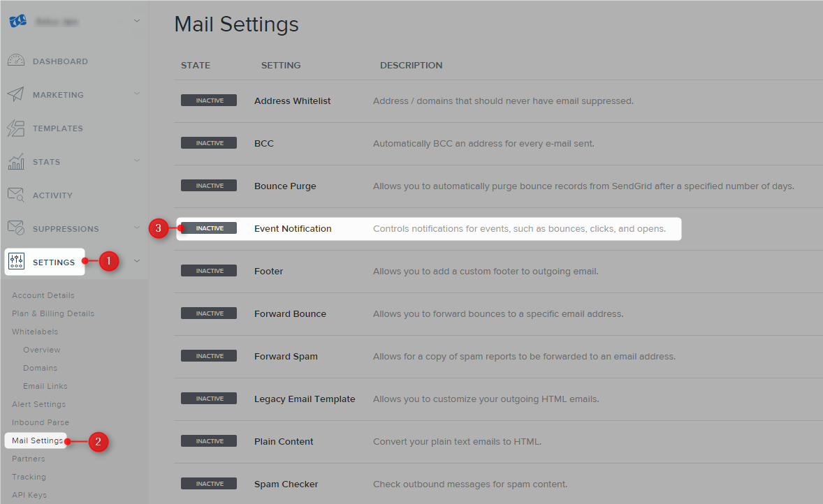 Fetch bounce emails by SendGrid