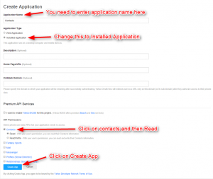 Export Yahoo Contacts Using PHP | FormGet