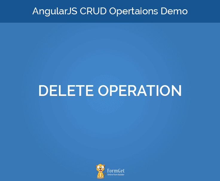 Angular CRUD Delete Operation