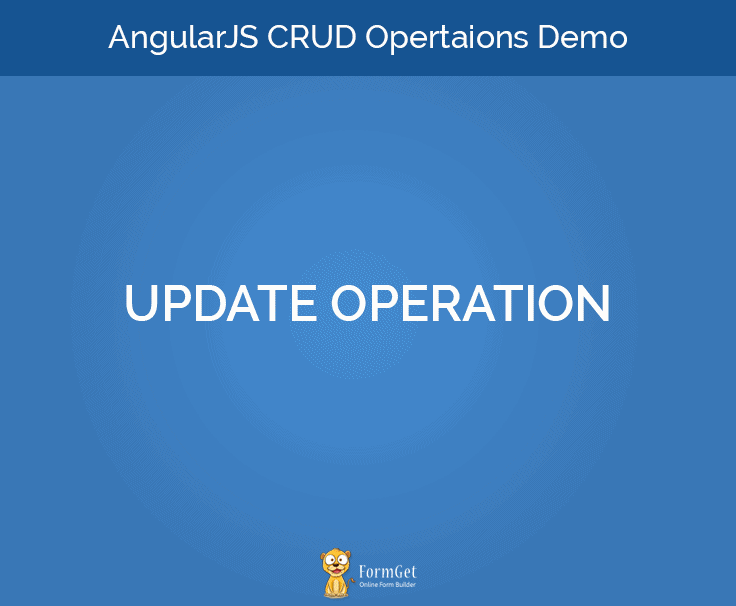 Angular CRUD Update Operation
