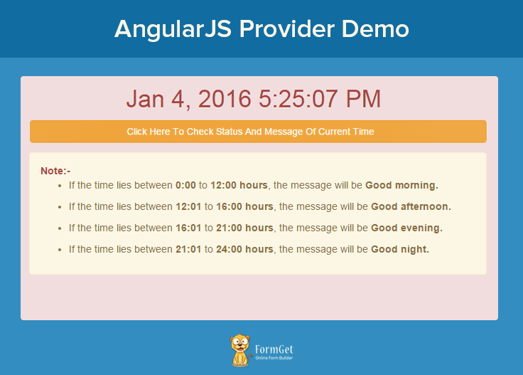AngularJS Provider