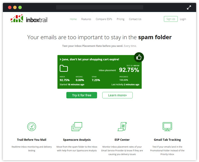 InboxTrail Email Monitoring Tool