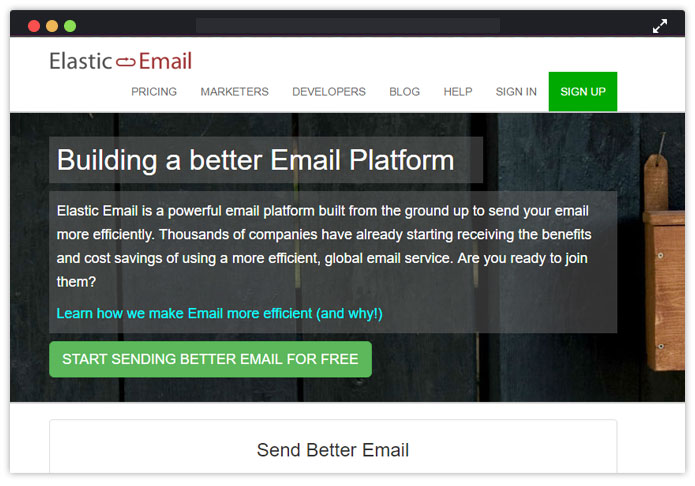 Elastic Email Best Transactional Email Service Provider