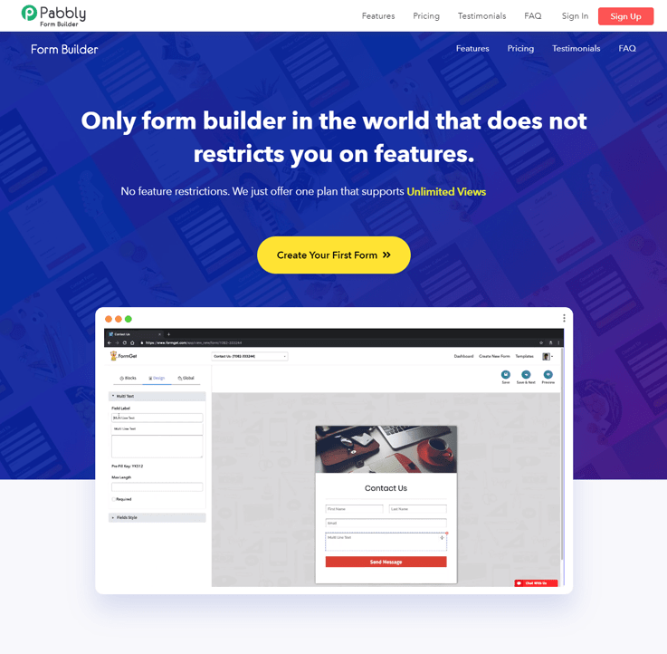 Pabbly Form Builder