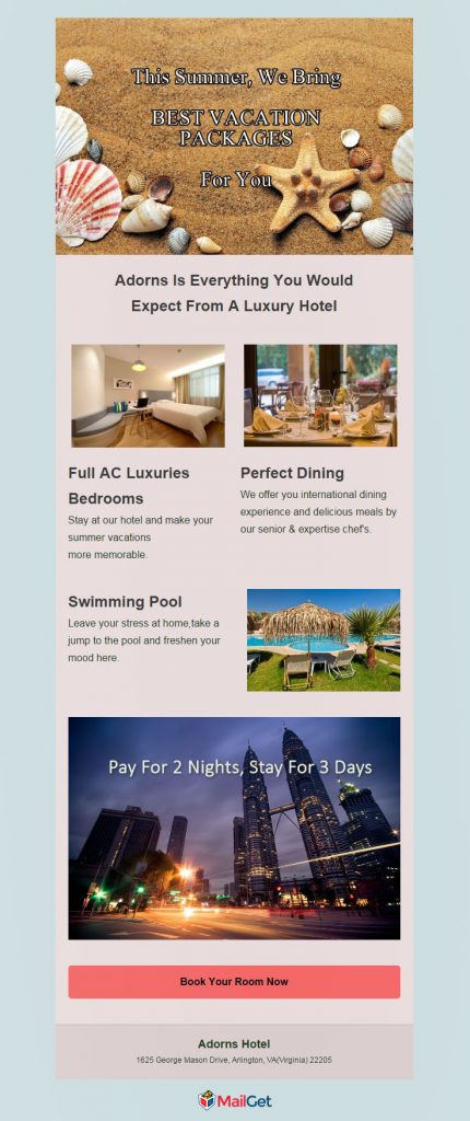 5 Free Hotel Email Marketing Templates | FormGet