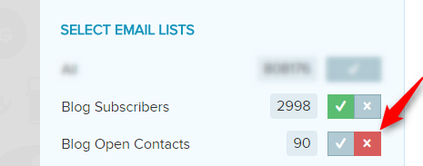 Exclude Email Subscribers
