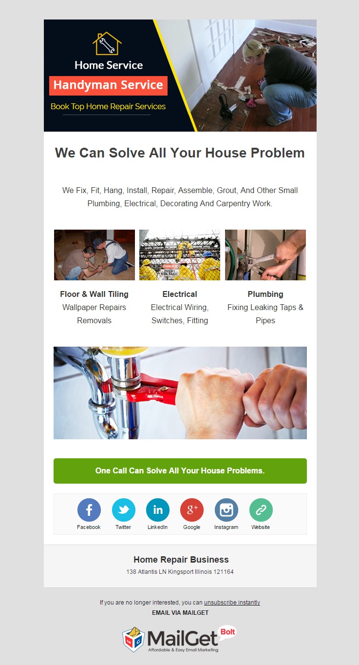 Email Marketing Service For Home Repair Businesses