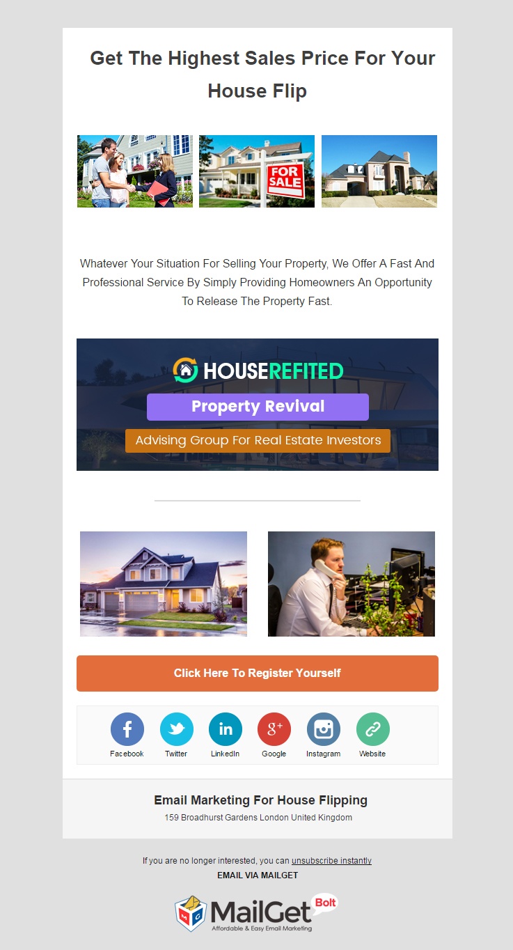 Email Marketing Service For House Flipping Service Providers