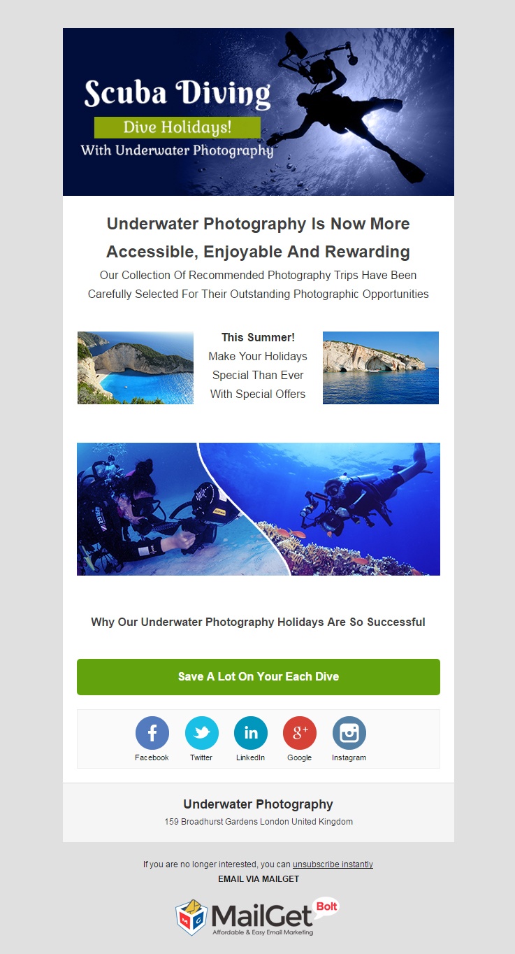 Email Marketing Service For Underwater Photographers