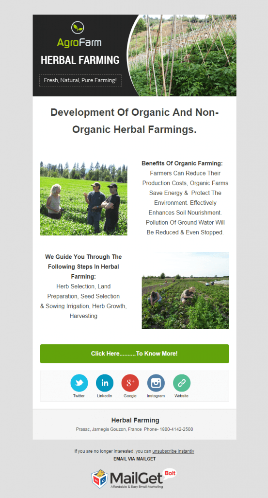 10+ Best Agriculture Email Templates Services For Farming | MailGet