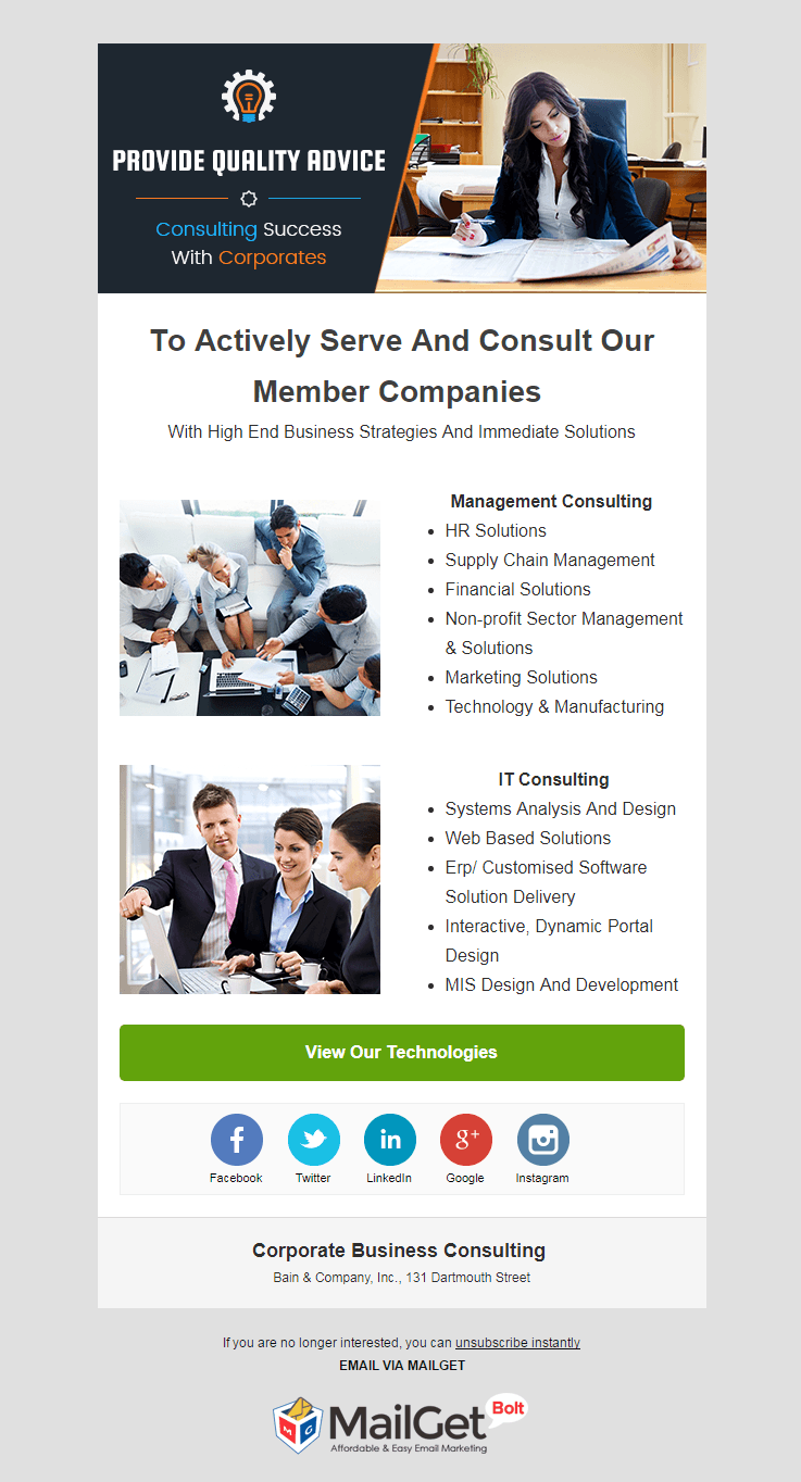 Financial Advisors Email Templates