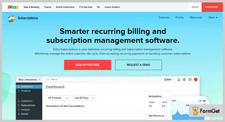 Recurring Billing Software by Zoho Subscriptions