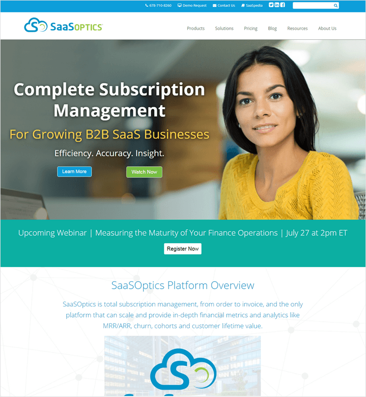 SaasOptics Customer Billing Management Solutions
