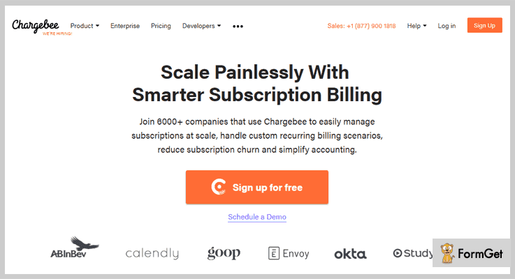 Recurring Billing API Software by Chargebee
