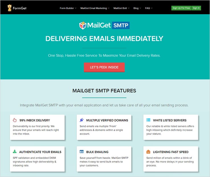 Mailget SMTP - Best SMTP Servers For Mass Mailing