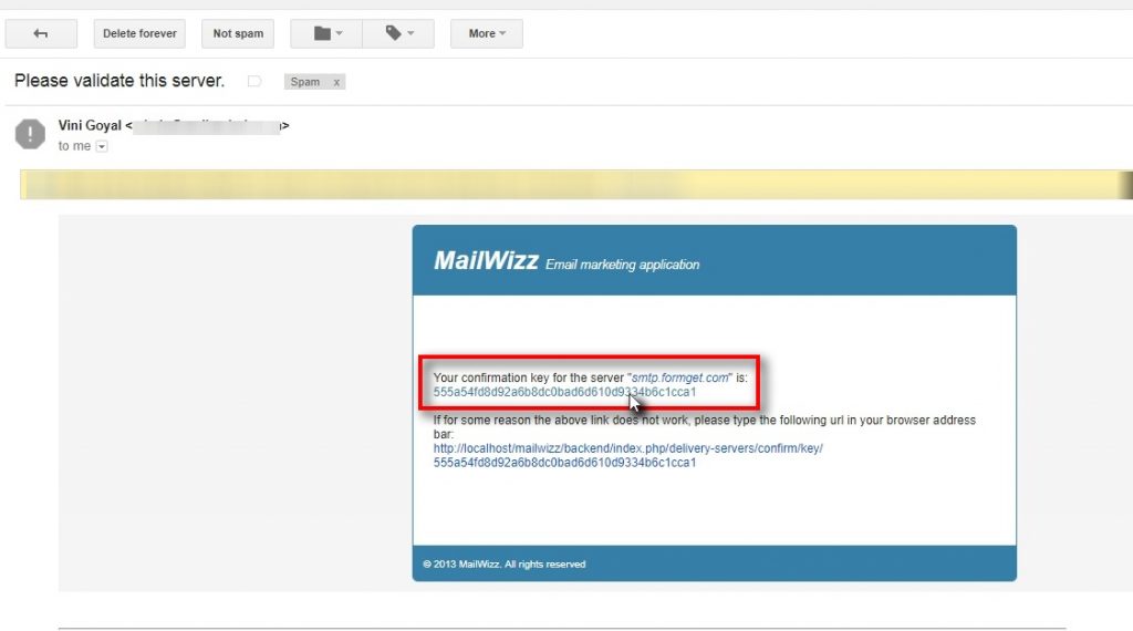 Integrate SMTP with MailWizz account
