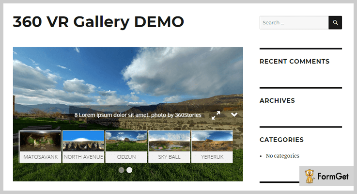 360 VR Gallery DEMO