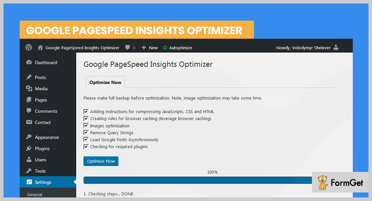 Google PageSpeed Insights Optimizer
