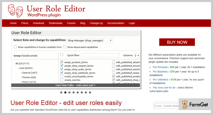 User Role Editor