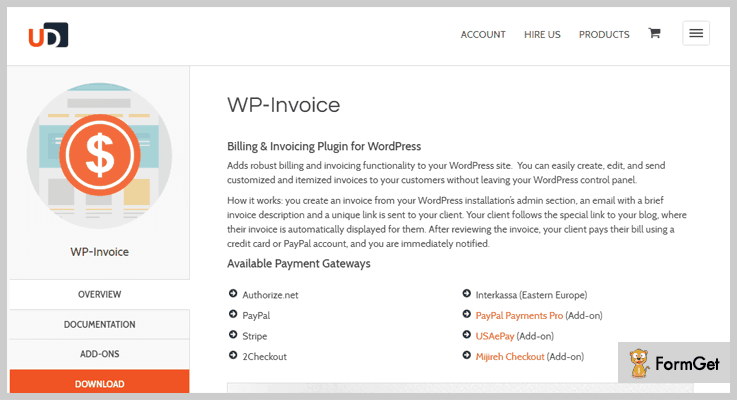 WP-Invoice – Web Invoice and Billing