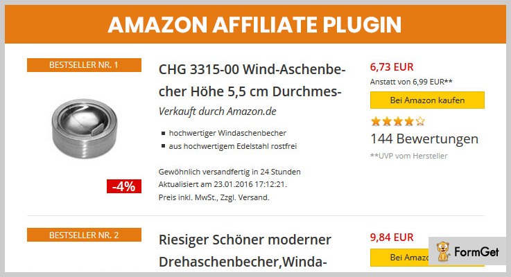 Amazon Affiliate WordPress Plugin