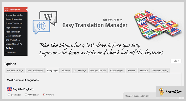 Translation WordPress Plugin