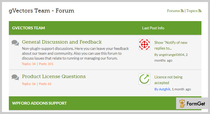 Forum WordPress plugins