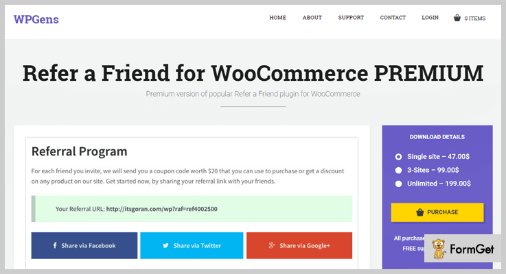Refer A Friend WordPress Plugin for WooCommerce PREMIUM