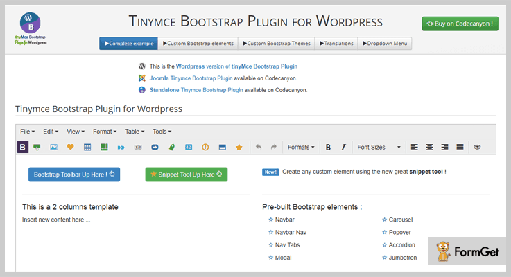 Bootstrap WordPress Plugin