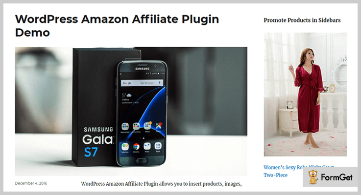 Amazon Affiliate WordPress Plugin