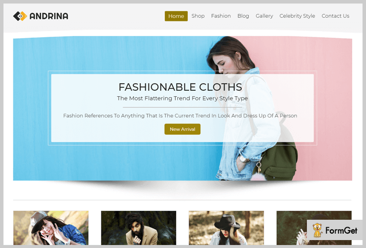 Andrina Model Agency WordPress Theme