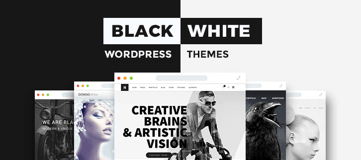 WordPress Themes Black and White