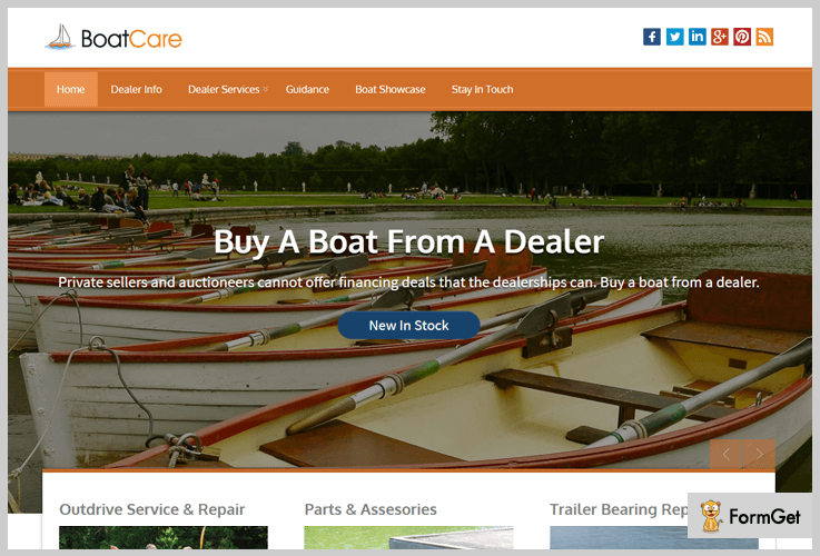 BoatCare Sailing WordPress Theme