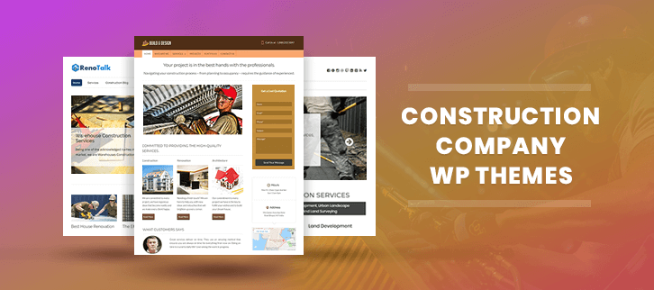 Construction Company WordPress Themes