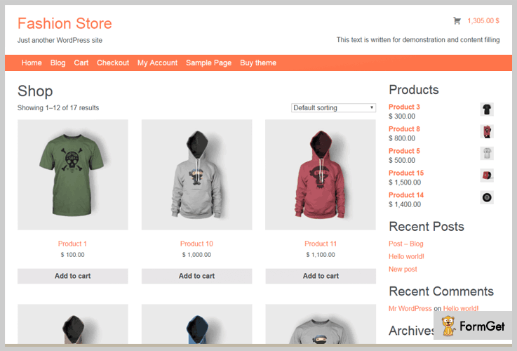 Fashion Store Lite WordPress Theme For Clothing Store