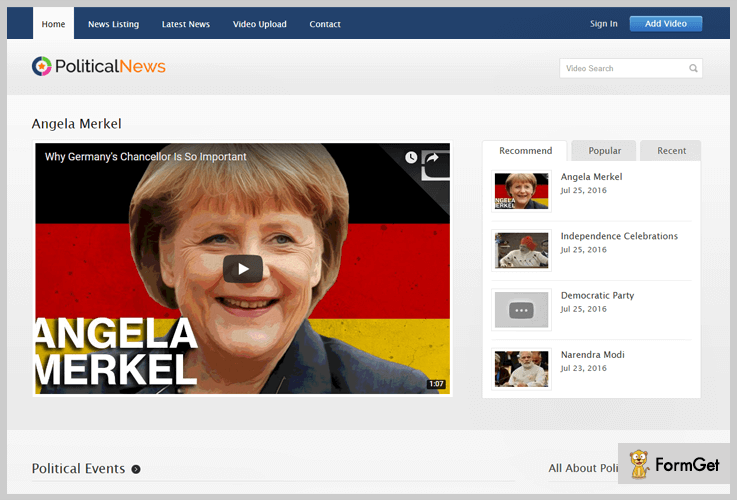 Political News Political WordPress Theme