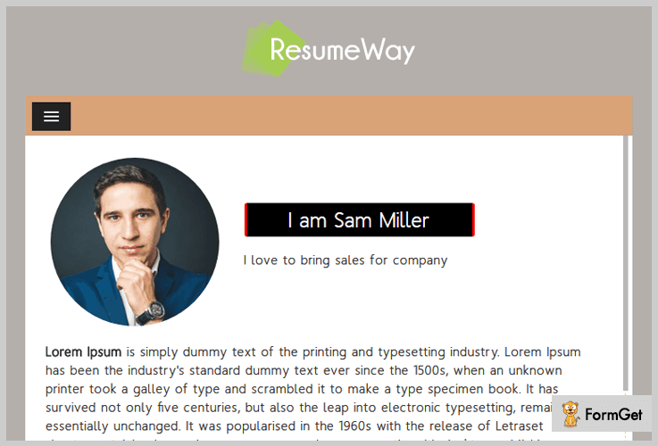 ResumeWay vCard WordPress Theme