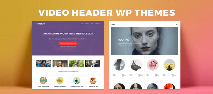 Video Header WordPress Themes