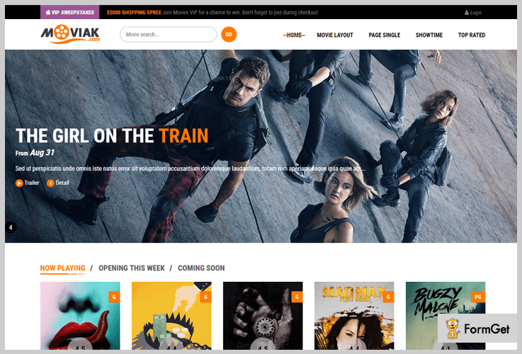 Movie WordPress Theme