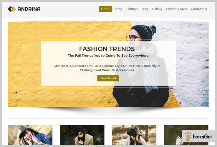 Andrina WordPress theme