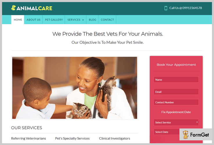 AbimalCare Veterinary WordPress Theme