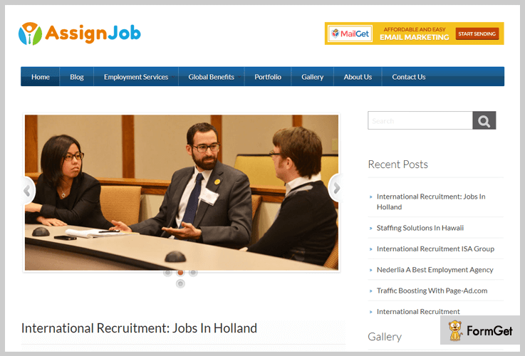 AssignJob Human Resource WordPress Themes