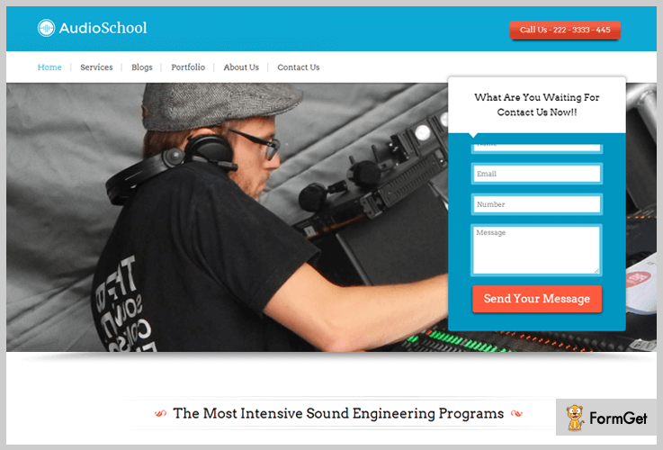 AudioSchool Engineering WordPress Theme