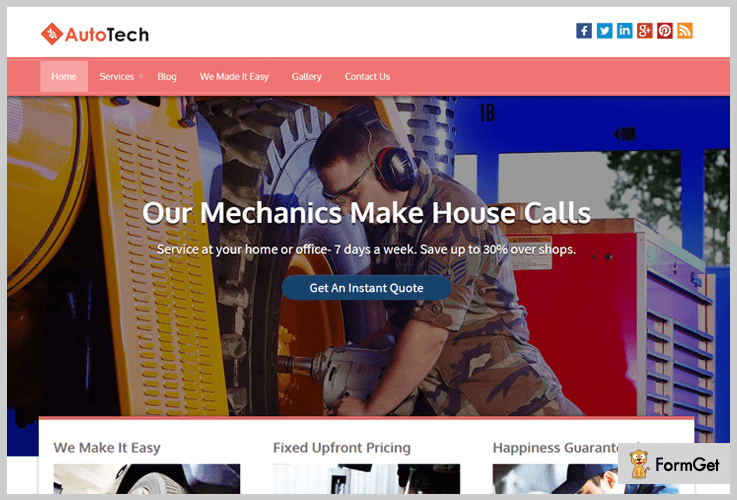 AutoTech Automotive WordPress Themes